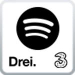 3 & spotify android application logo